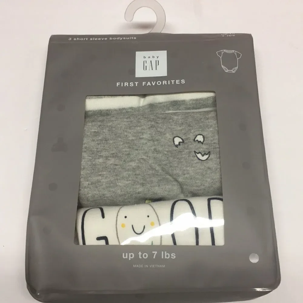 New Gap 3 short sleeve bodysuits
